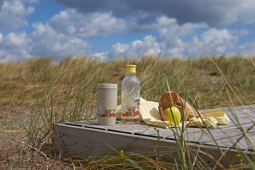 Drink-It ΜΠΟΥΚΑΛΙ ΝΕΡΟΥ, σχέδιο Muminki, κόκκινο