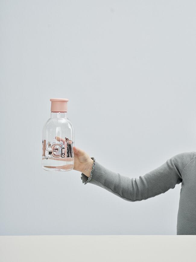 Drink-It Moomins Μπουκάλι Νερού, 500 ml, σομόν