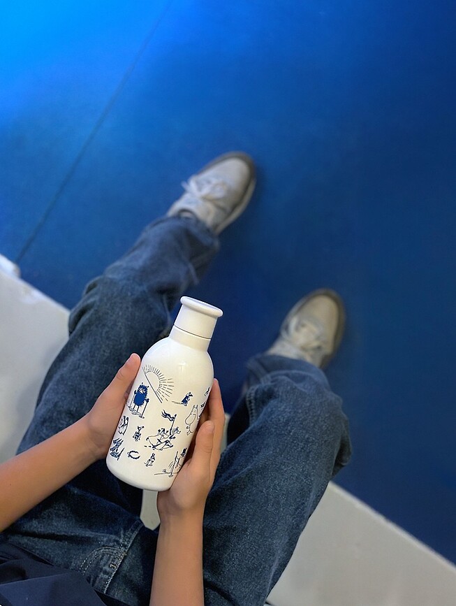 Drink-It Muminki Shooting Star Μπουκάλι Θερμός, 500 ml, πράσινο φασκόμηλο