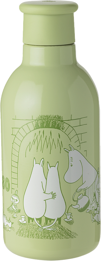 Drink-It Termo steklenica Muminki 'Home', 500 ml, zelena