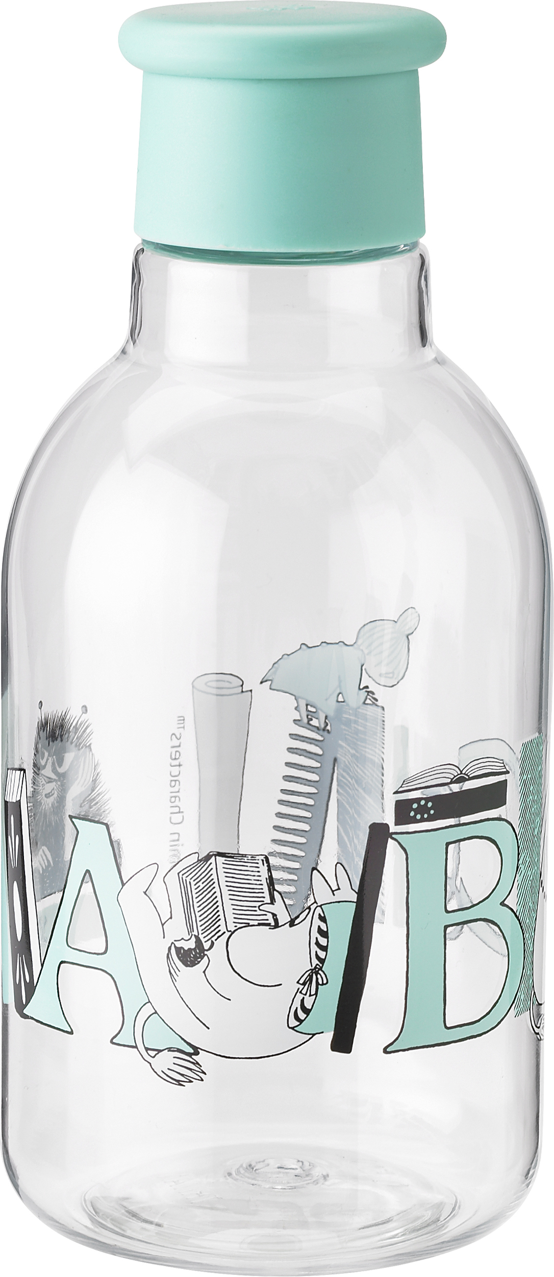 Drink-It Wasserflasche 500 ml Mumins türkisfarbig