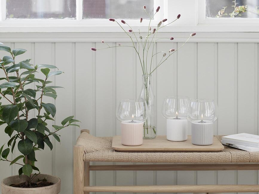 Hygge Lampe à huile, blanche