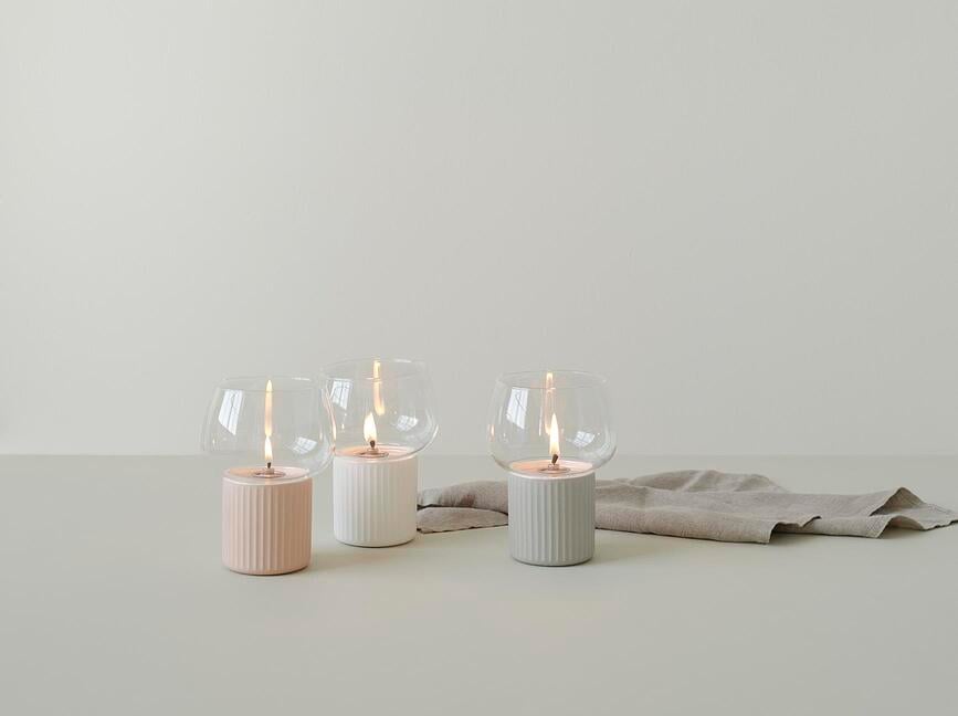 Lámpara de aceite Hygge, blanca