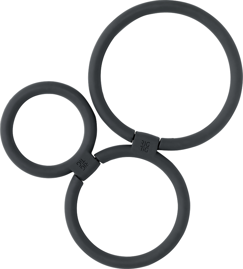Posaplatos Circles, triple, negro