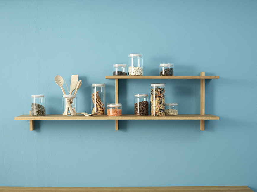 Store-It Δοχείο, 1 L, γυάλινο, ανοιχτό γκρι