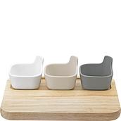 Tapas Serving bowls with board