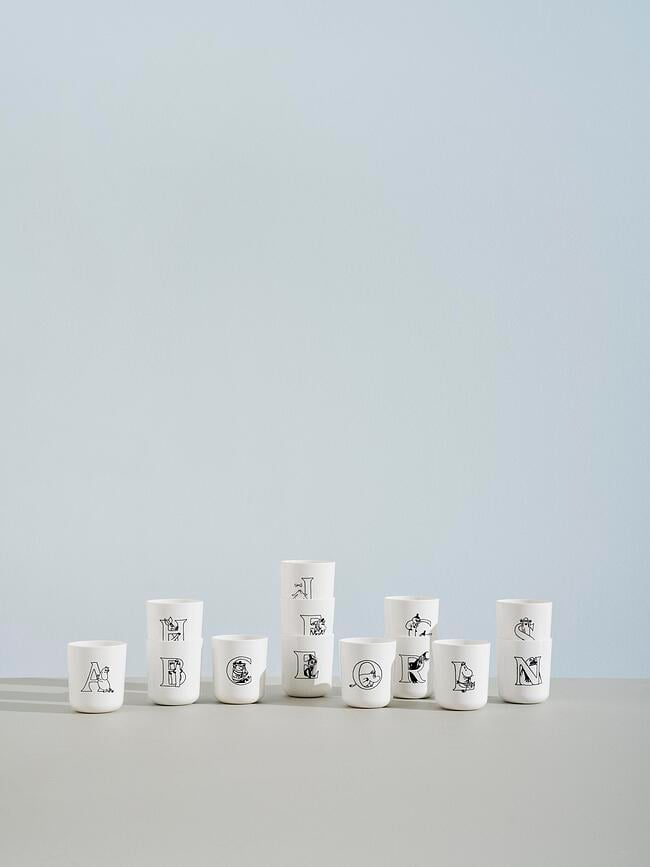 Taza Moomin ABC, diseño D