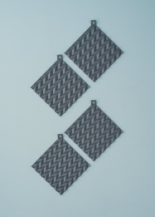 Hold-on Sous-plats, gris foncé, Lot de 2