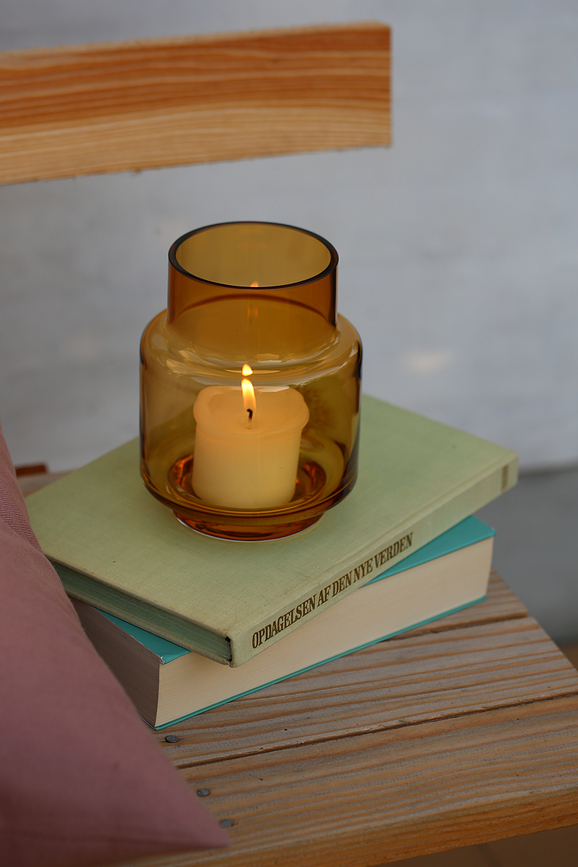 Hurricane No.53 Βάζο ή Κηροπήγιο, κεχριμπαρί