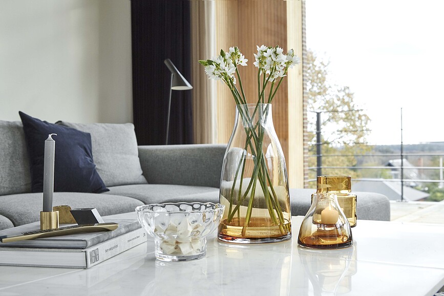 Hurricane No.53 Βάζο ή Κηροπήγιο, κεχριμπαρί