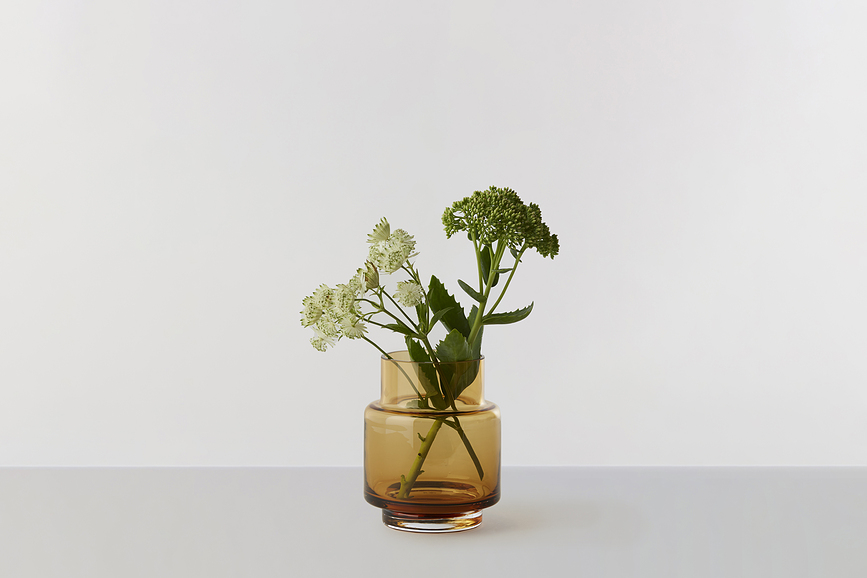 Hurricane No.53 Vase ou Photophore, ambré