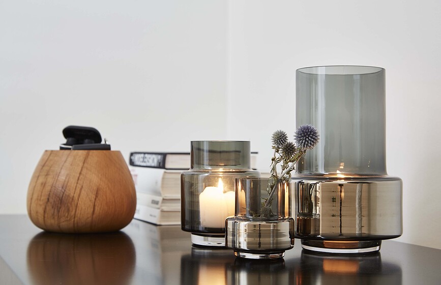 Hurricane No.53 Vase ou Photophore, ambré