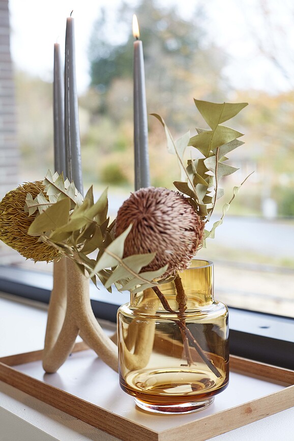 Hurricane No.53 Vase ou Photophore, ambré