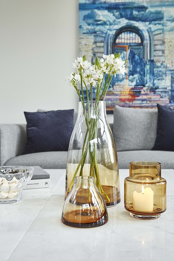 Hurricane No.53 Vaza ali svečnik, jantarna