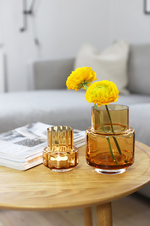 Hurricane Reflections No.25 Svečnik za čajne svečke, rjav