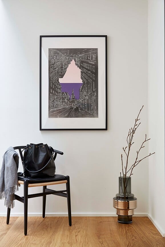 Jarrón Hurricane No.45, platinado