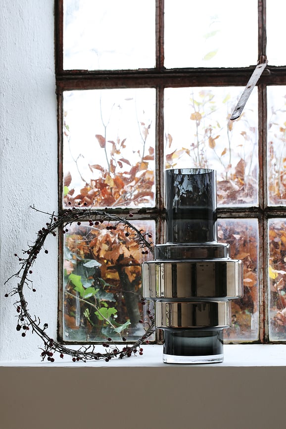 Jarrón Hurricane No.45, platinado