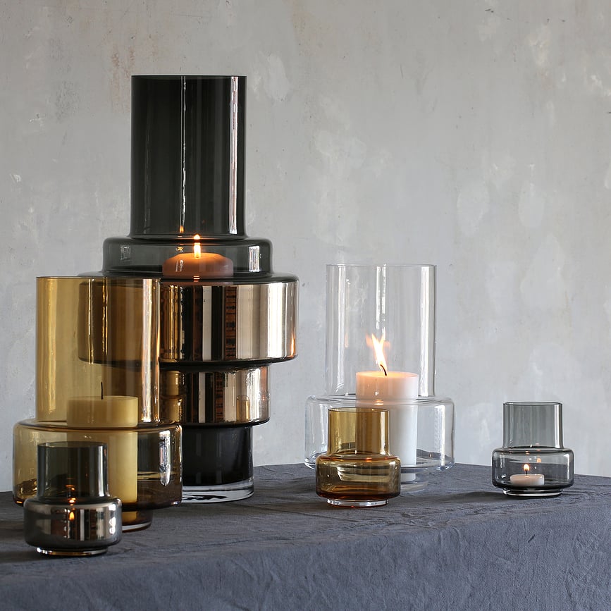 Jarrón Hurricane No.45, platinado