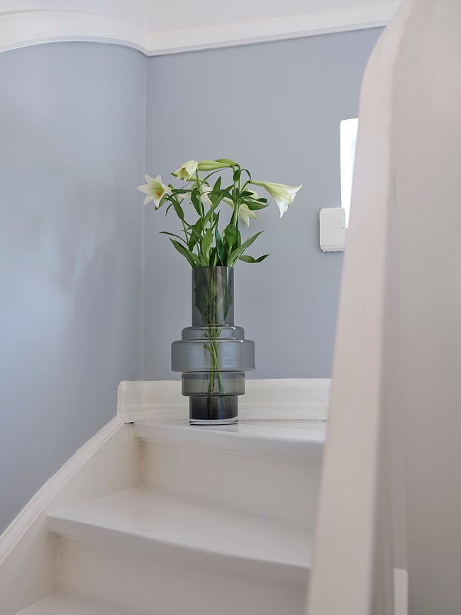 Jarrón Hurricane No.45, platinado