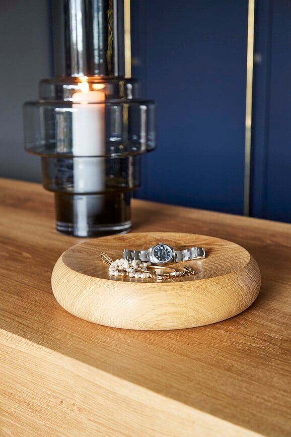 Jarrón Hurricane No.45, platinado