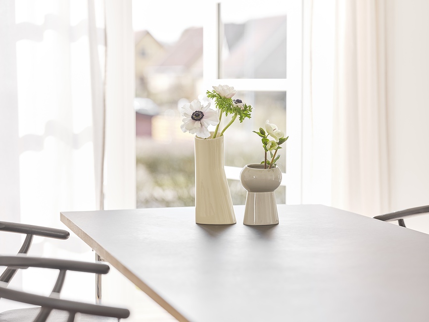 Oval No.65 Vase, gris clair