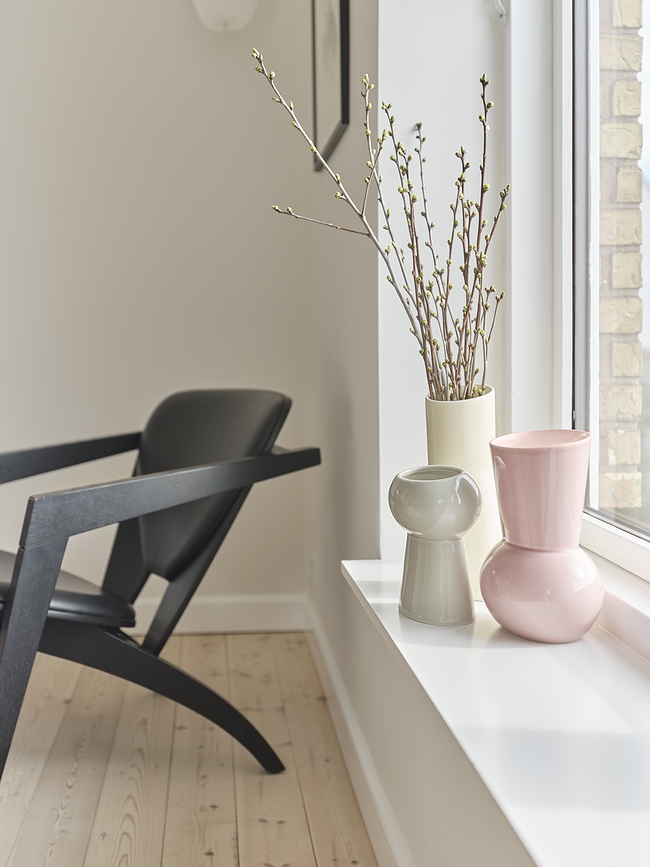 Oval No.65 Vase, gris clair