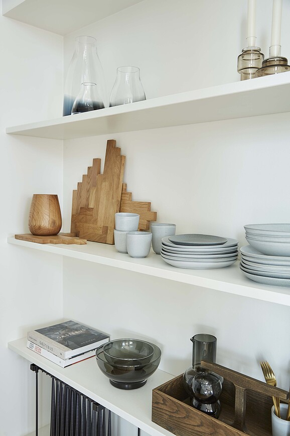 Platos de gres Ro Collection No.35, gris claro, 2 unidades