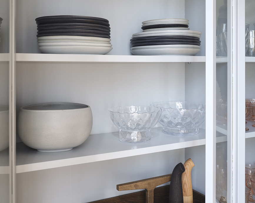 Platos de gres Ro Collection No.35, gris claro, 2 unidades