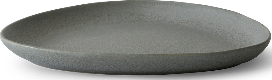 Platos de gres Ro Collection No.35, gris claro, 2 unidades