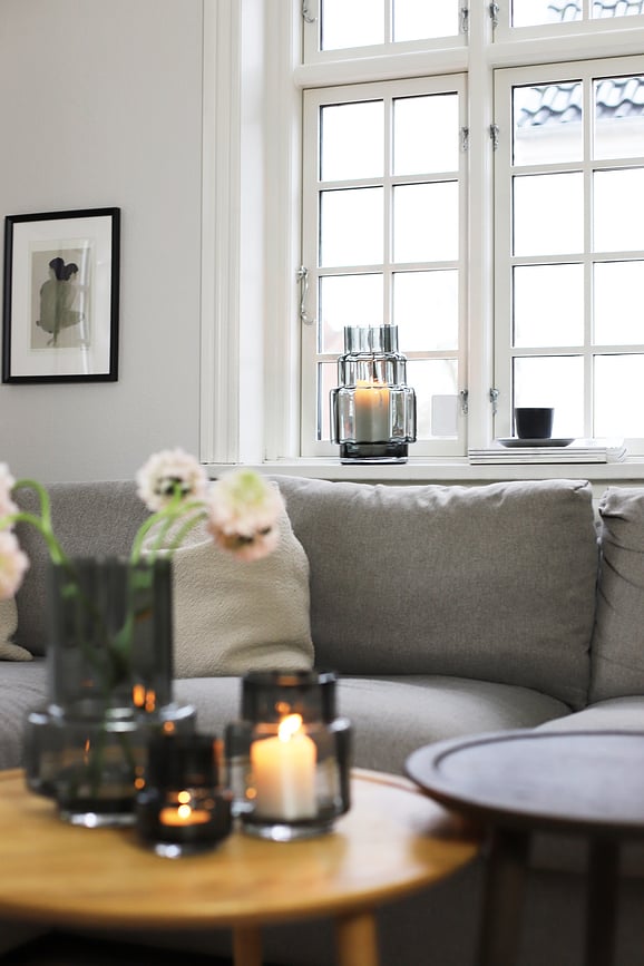 Portavelas Hurricane Reflections No.25, para vela de té, marrón