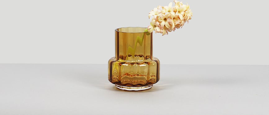 Portavelas Hurricane Reflections No.25, para vela de té, marrón