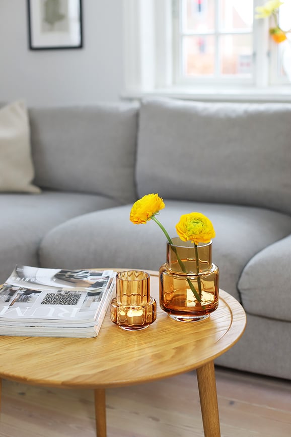 Portavelas Hurricane Reflections No.25, para vela de té, marrón