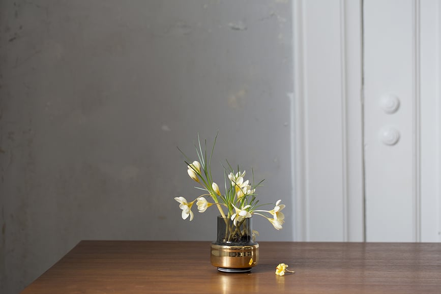 Portavelas para velas de té Hurricane No.25, dorado