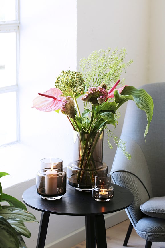 Portavelas para velas de té Hurricane No.25, dorado