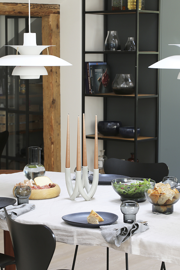 Ro Collection No.35 Assiettes en grès, gris clair, Lot de 2