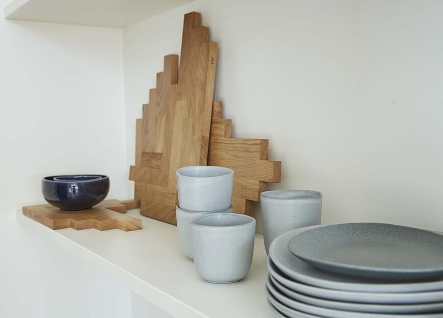 Ro Collection No.35 Assiettes en grès, gris clair, Lot de 2