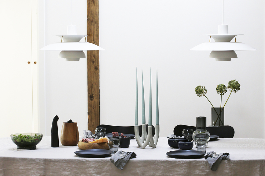 Ro Collection No.35 Assiettes en grès, gris clair, Lot de 2