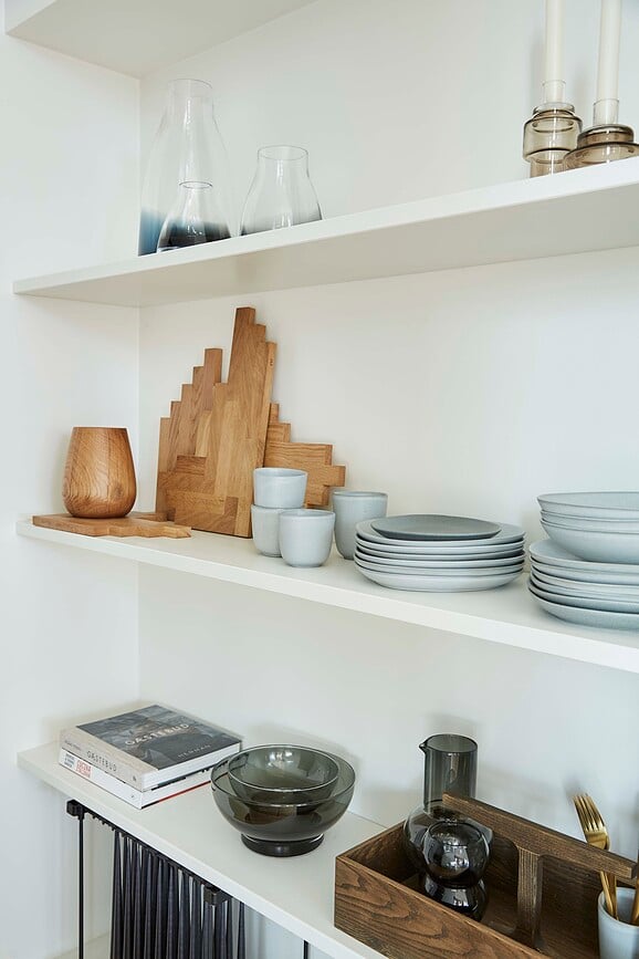 Ro Collection No.35 Tanjuri od kamenine svijetlosivi 2 kom.