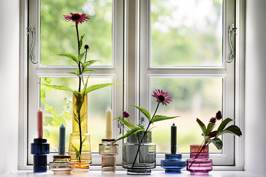 Ro Collection No.54 Bougeoir, en verre, brun