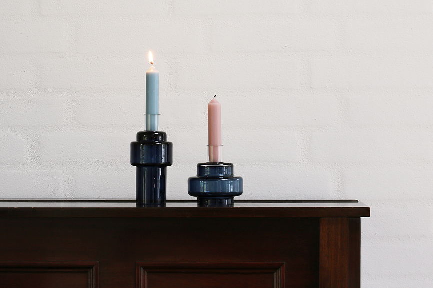 Ro Collection No.54 Svijećnjak stakleni smeđi