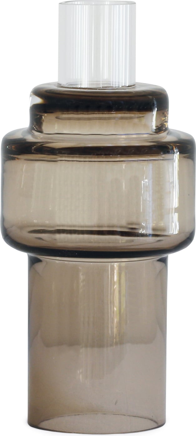 Świecznik Ro Collection No.55 brązowy szklany