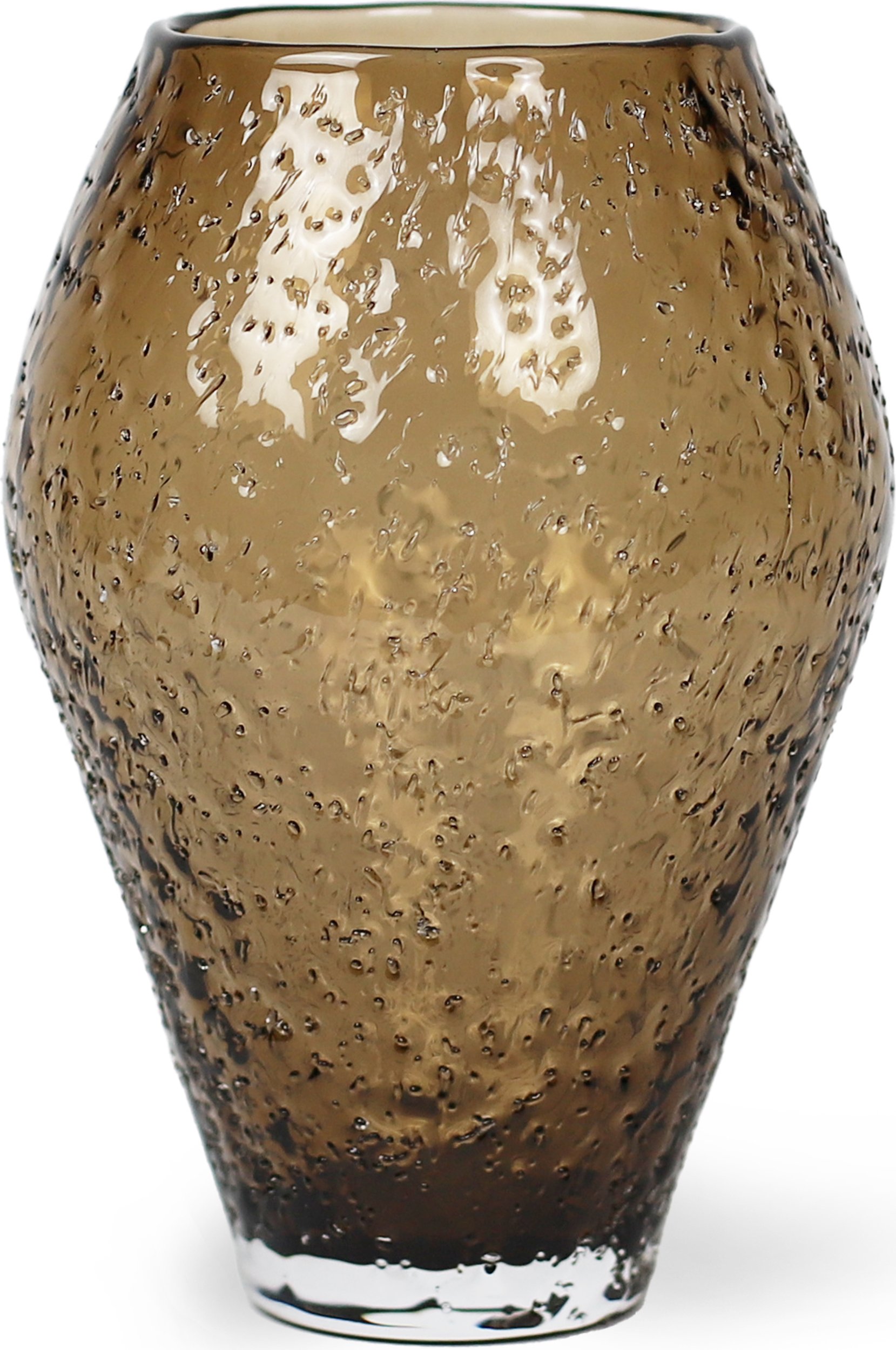 Wazon Crushed Glass 13,9 x 20 cm brązowy