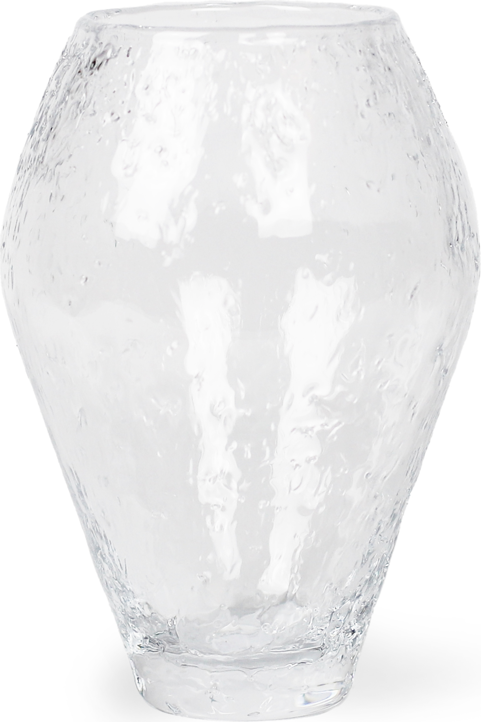 Wazon Crushed Glass 13,9 x 20 cm transparentny