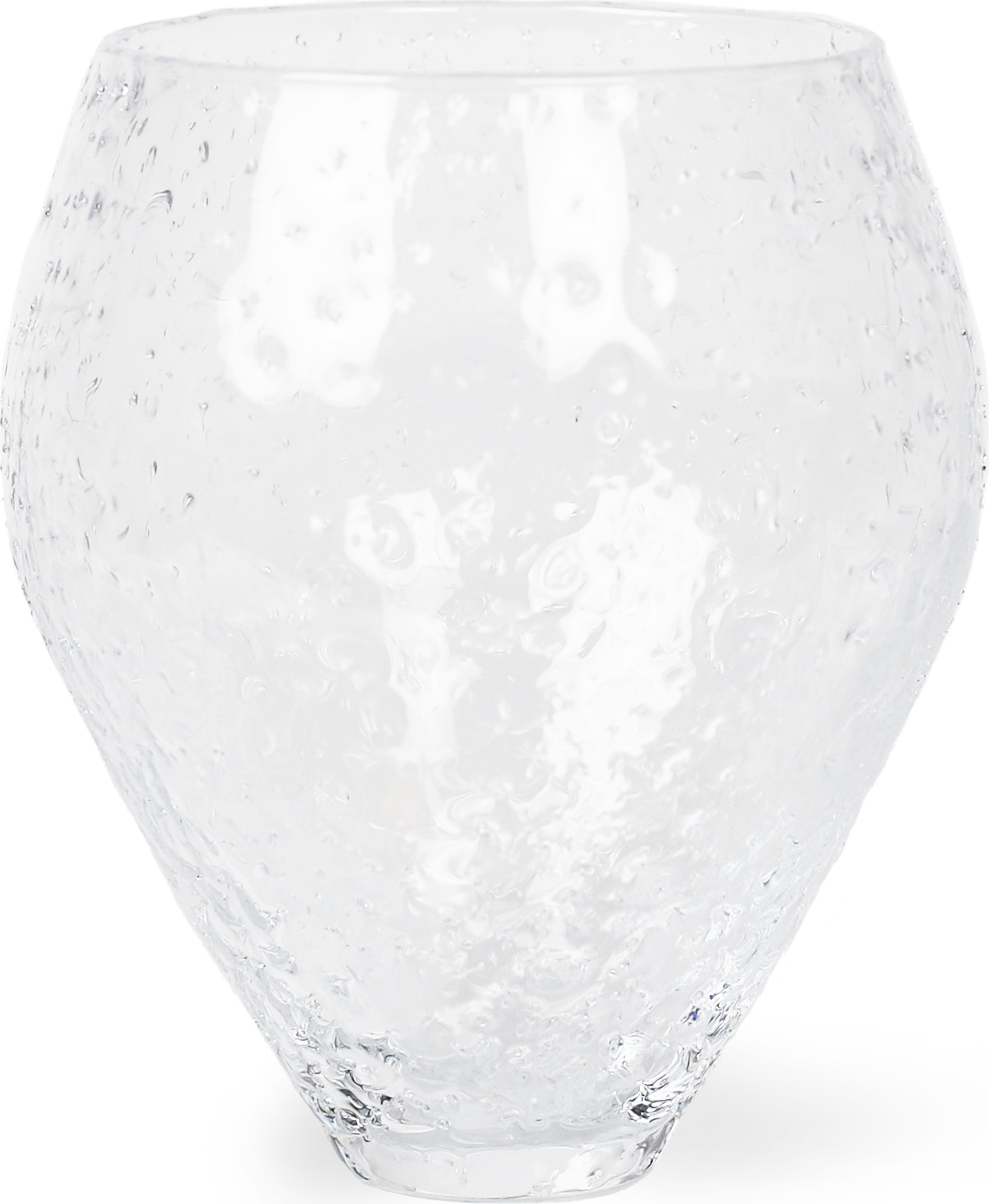Wazon Crushed Glass 17,7 x 20 cm transparentny