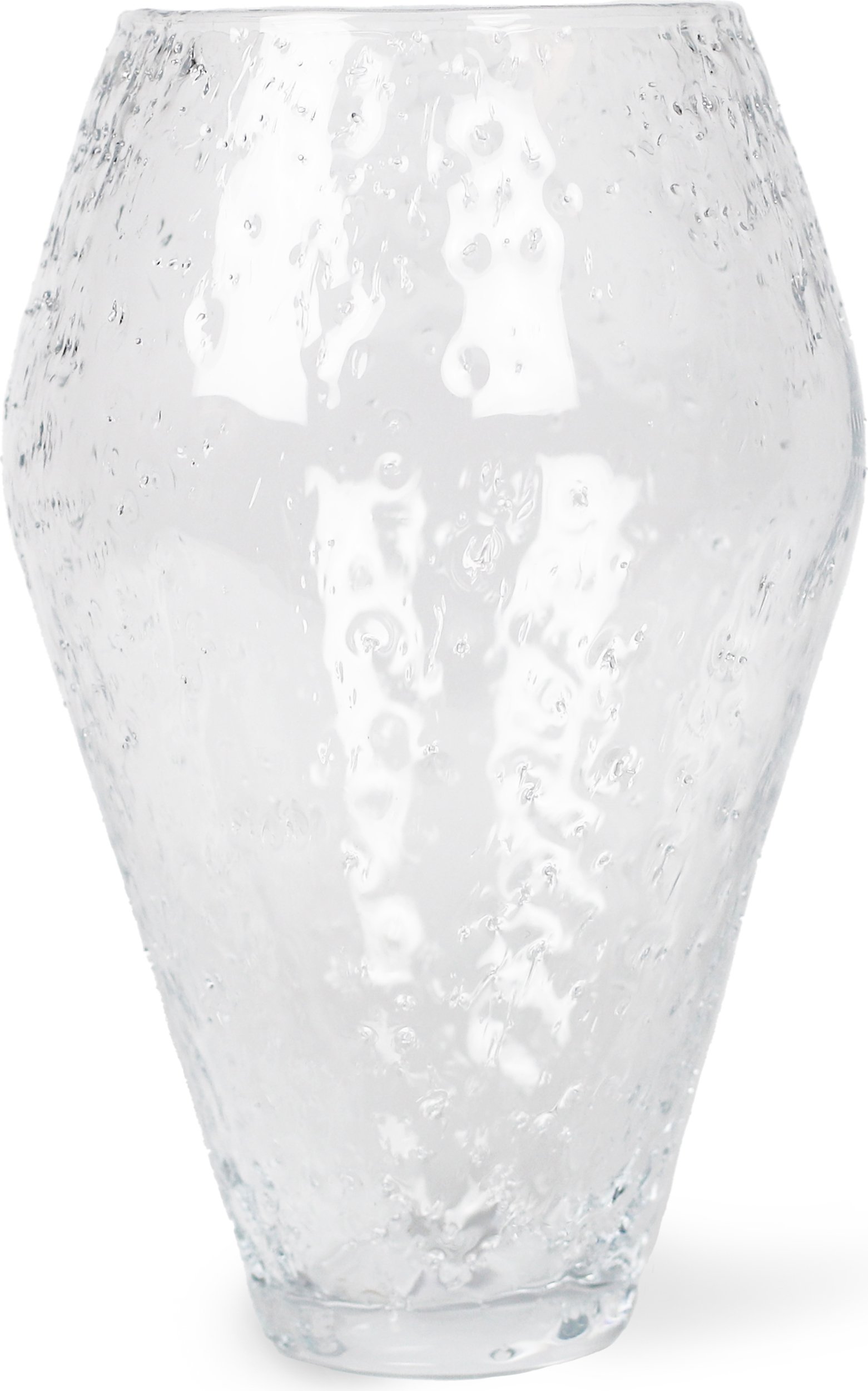 Wazon Crushed Glass 19,2 x 30 cm transparentny