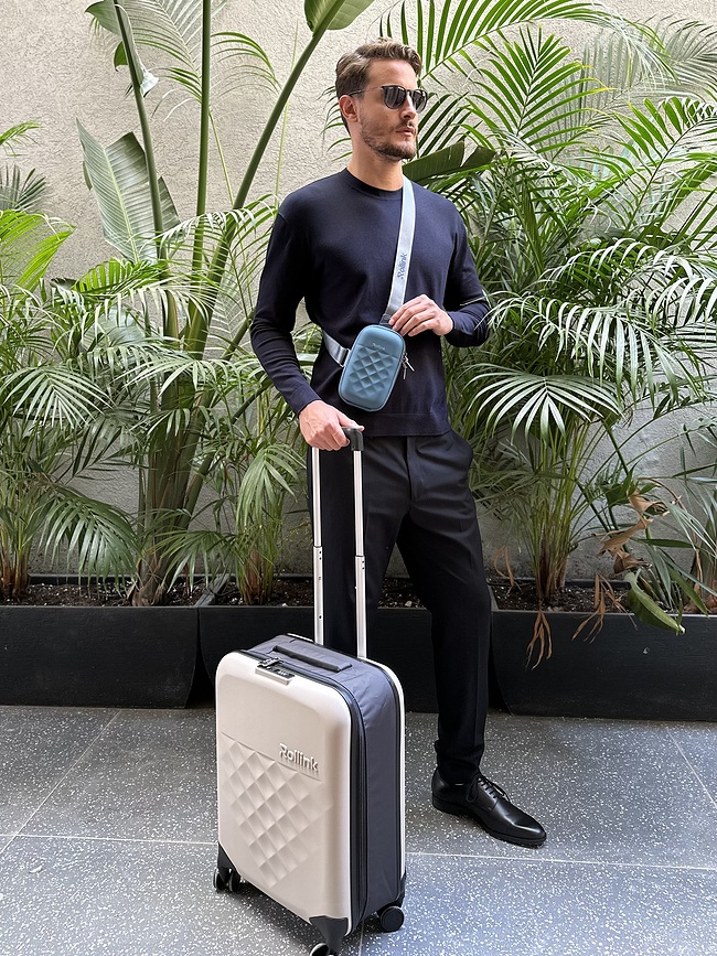 Go Mini Bag Sacoche pour homme, grise