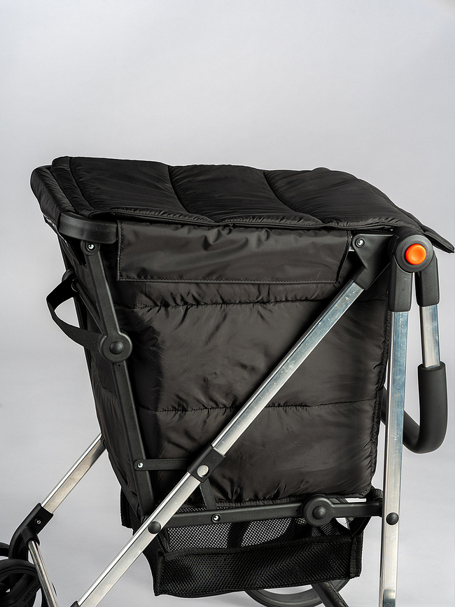 Carro de compra plegable Rolser Basket Polar 4B, negro