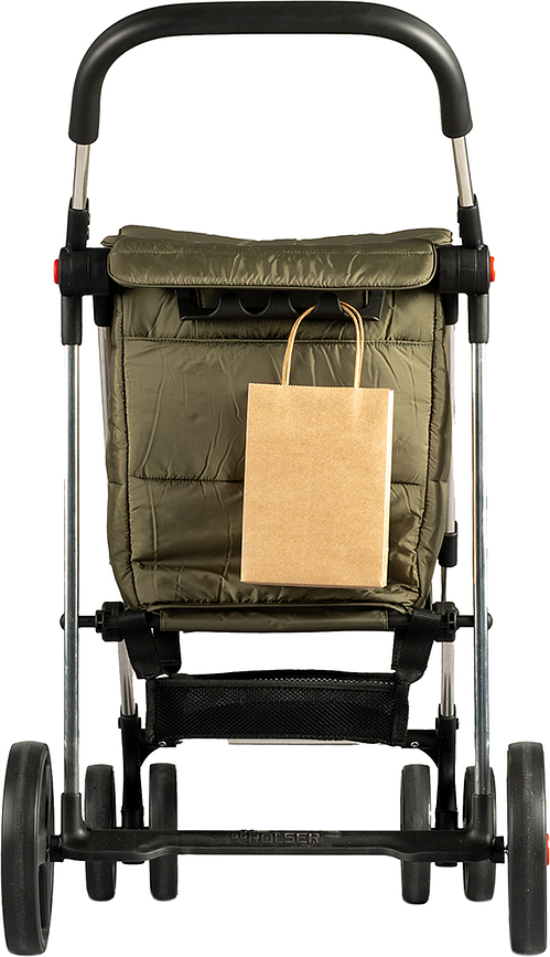 Carro de compra plegable Rolser Basket Polar 4B, negro