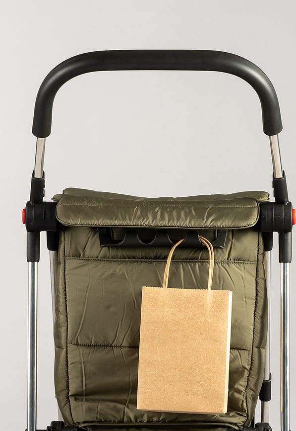 Carro de compra plegable Rolser Basket Polar 4B, negro