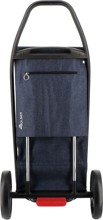 Carro de Compra Rolser Com 8 Tweed, azul marino, estructura negra